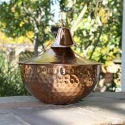 Starlite Patio Maui Grande Tabletop Torch Hammered Copper – 1204-HC-TT